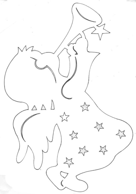 Новогодние фигуры на окна