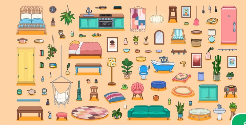 Предметы для бумажного домика