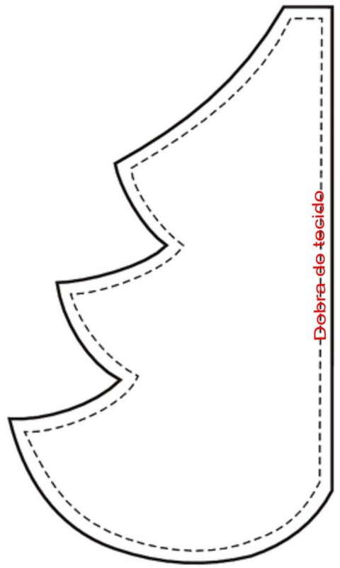 Трафарет елочки для шитья