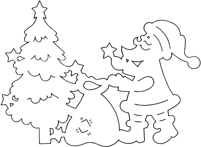 Новогодние трафареты НАОК