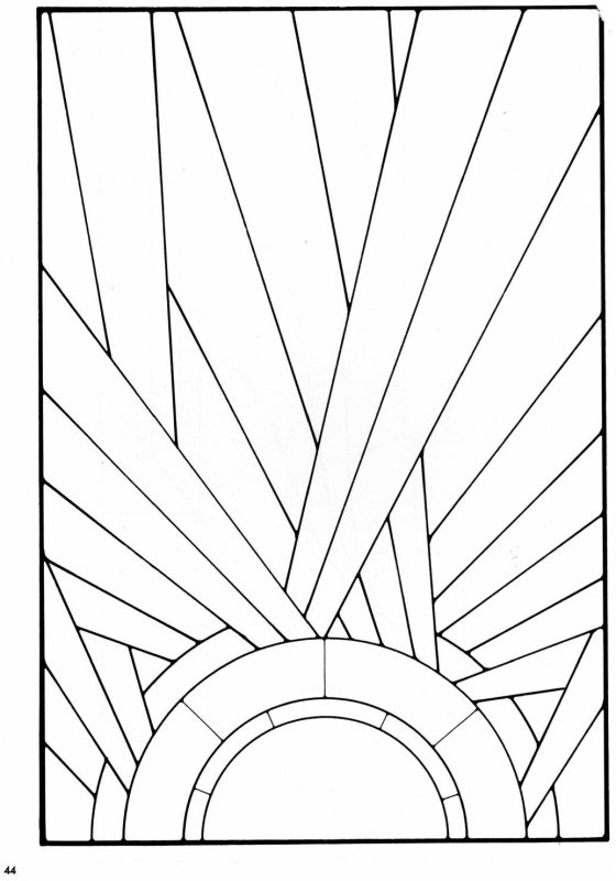 Витражи геометрические узоры