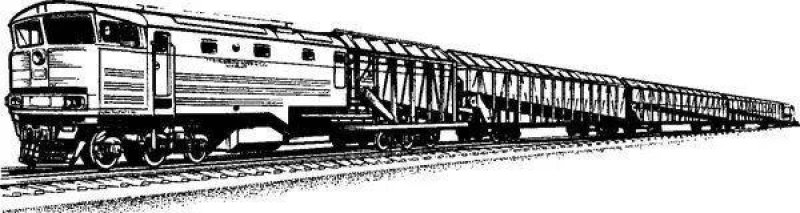 Тепловоз раскраска