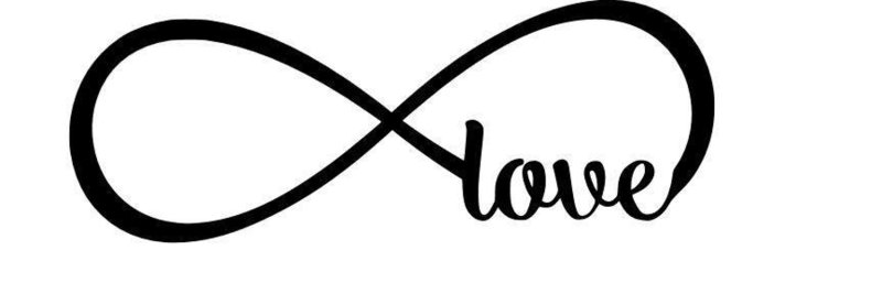 Бесконечность с надписью