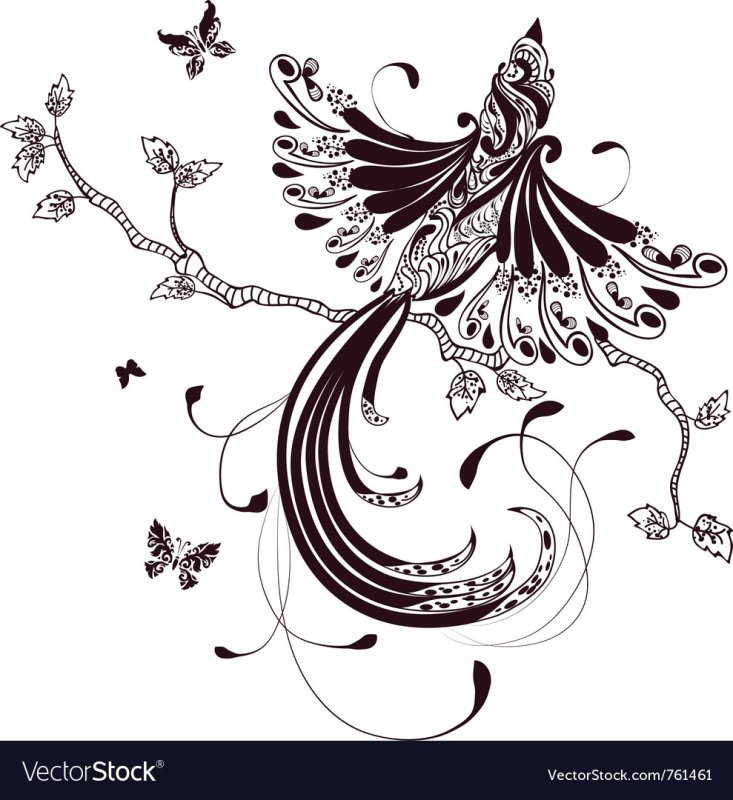 Жар птица стилизация