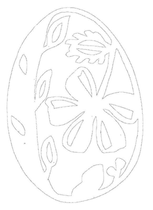 Вытынанка пасхальное яйцо