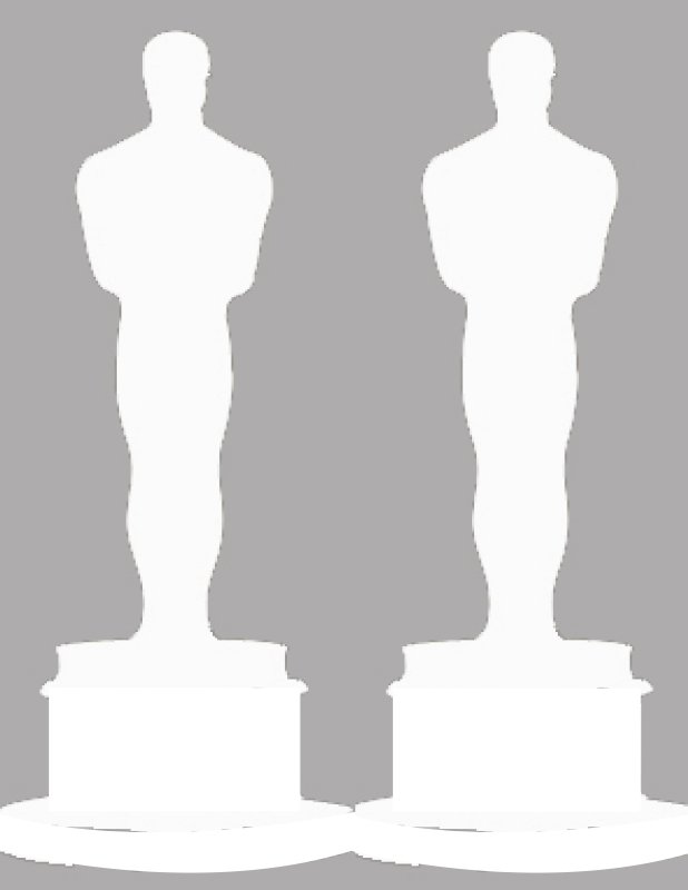 Статуэтка Оскар трафарет