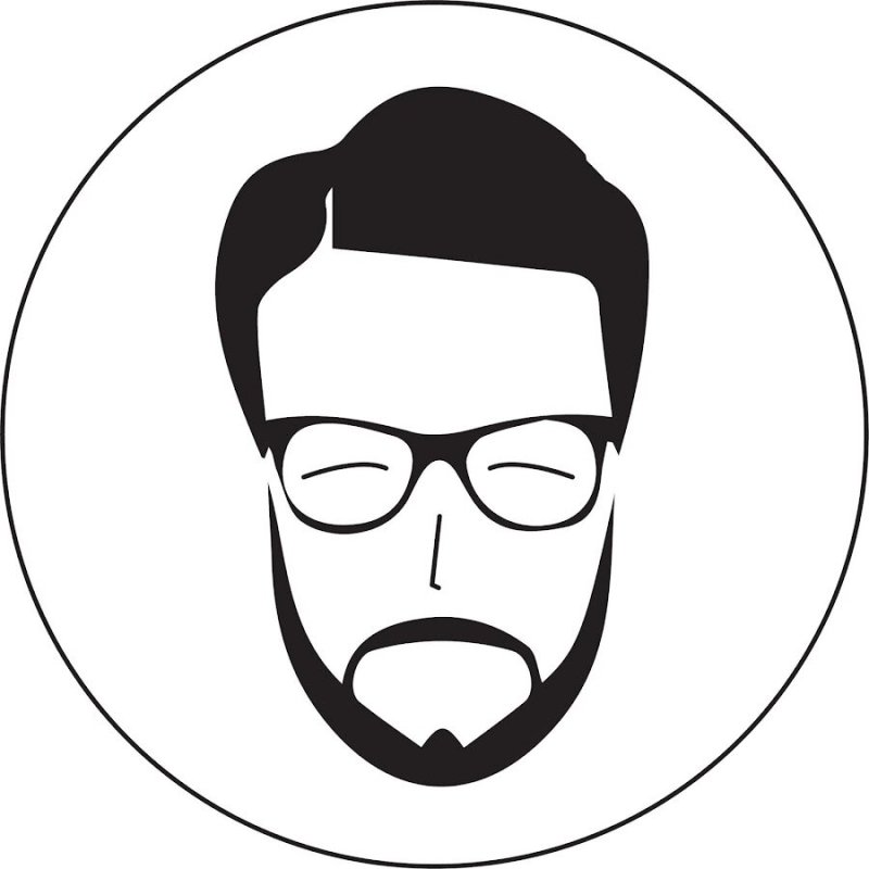 Силуэт бородатого мужчины