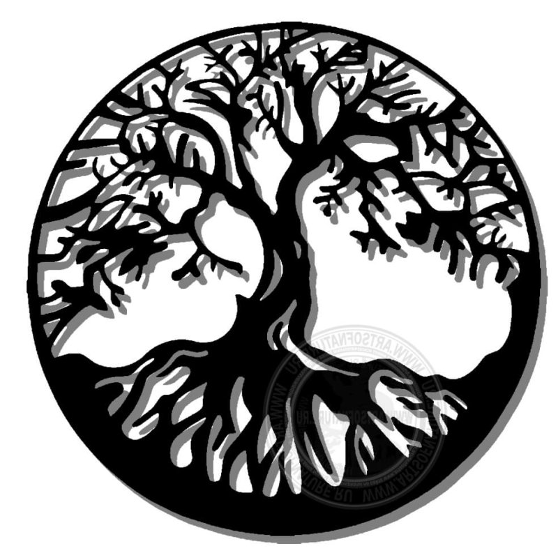 Панна дерево в круге