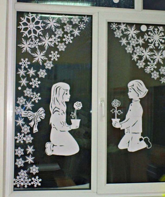 Украшение сюжетные на окна