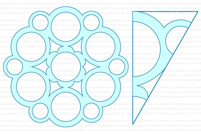 Снежинки из бумаги трафареты для вырезания
