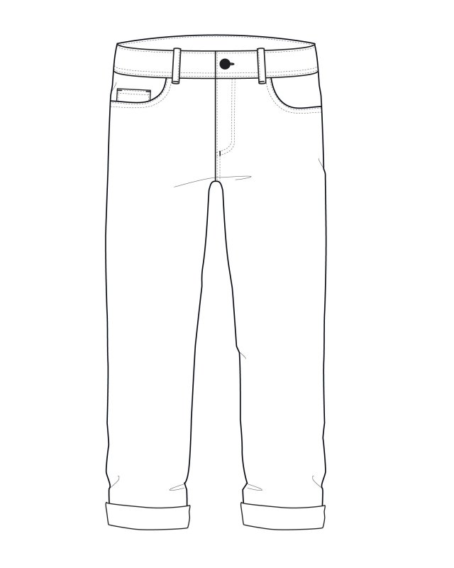 Раскраска брюки