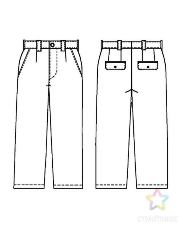 Эскиз штанов