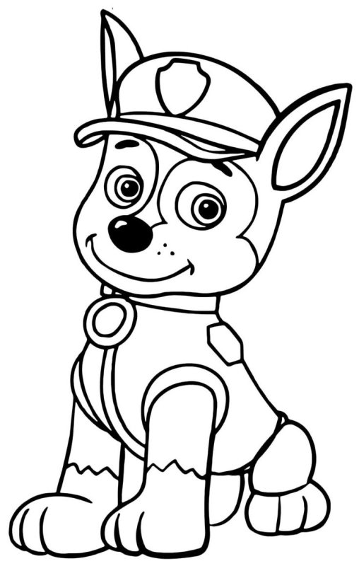 Рокки Щенячий патруль раскраска