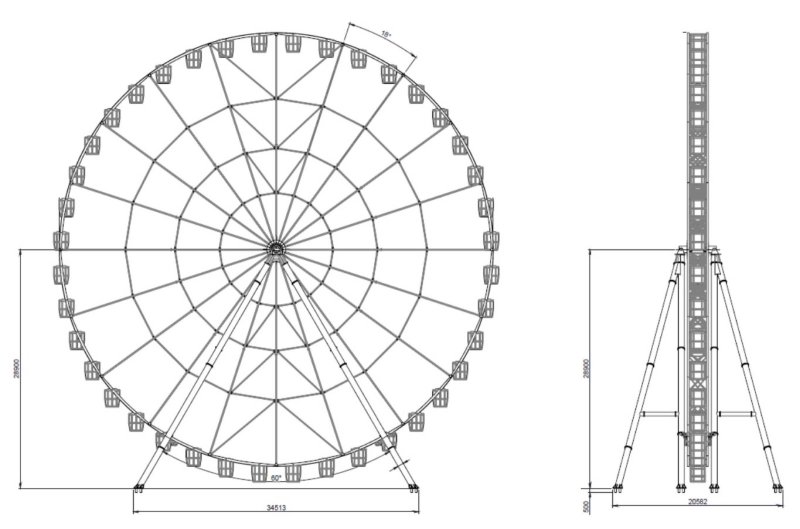 Колесо обозрения для 3д ручки