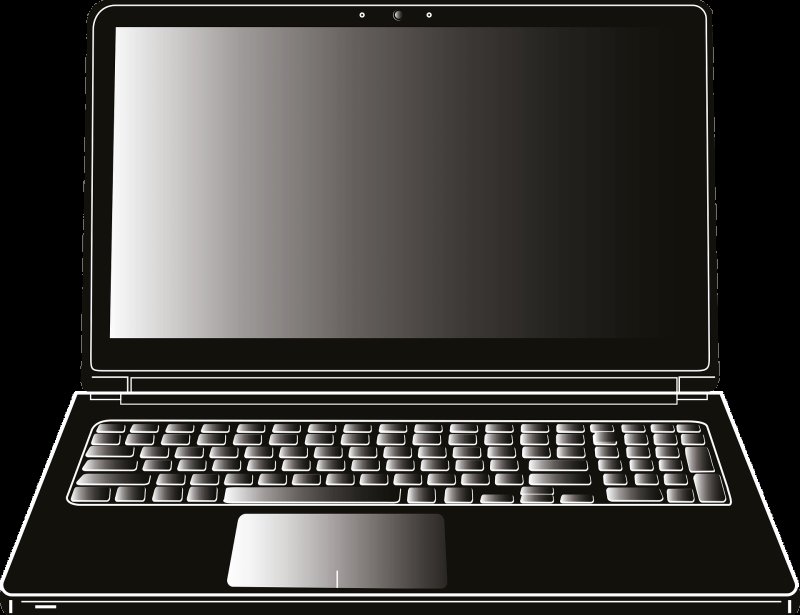 Ноутбук черный