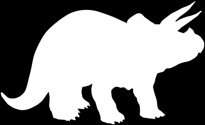 Шаблон динозавра для вырезания