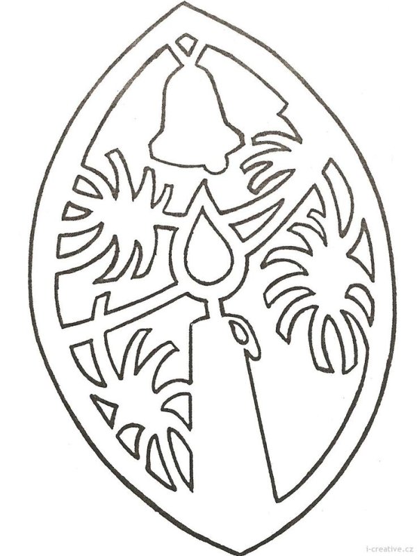 Шары вытынанки на окна на новый год