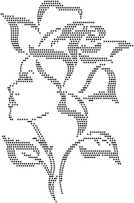 Трафарет для вышивания бисером