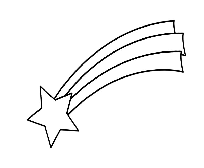 Комета раскраска для детей
