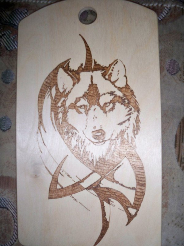 Контурное Выжигание по дереву