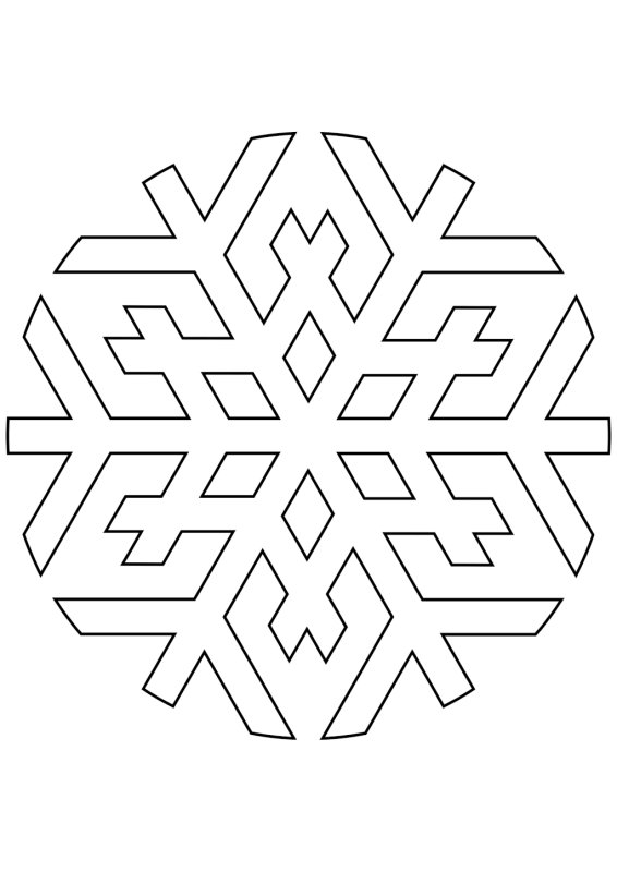 Вытынанки снежинки