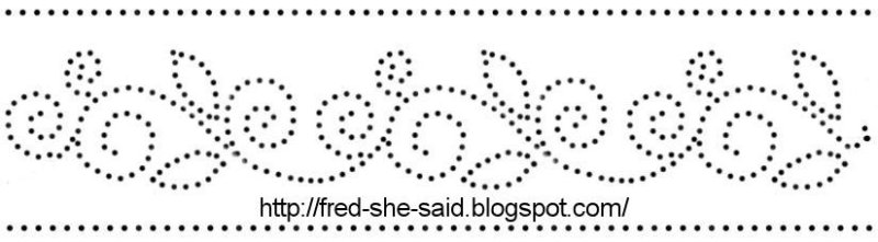 Точечный орнамент в полосе