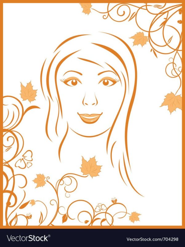 Лицо девушки для аппликации