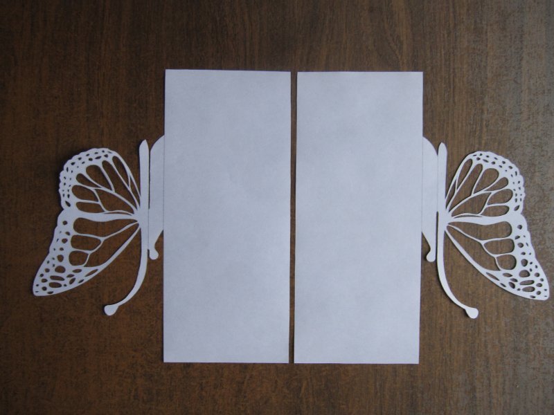 Раскладная открытка бабочка