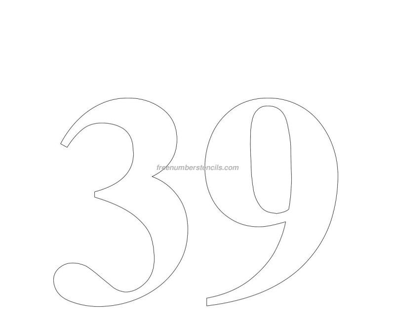 Цифра 9 для вырезания из бумаги