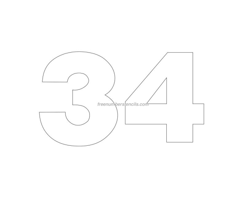 Цифры 45 для вырезания