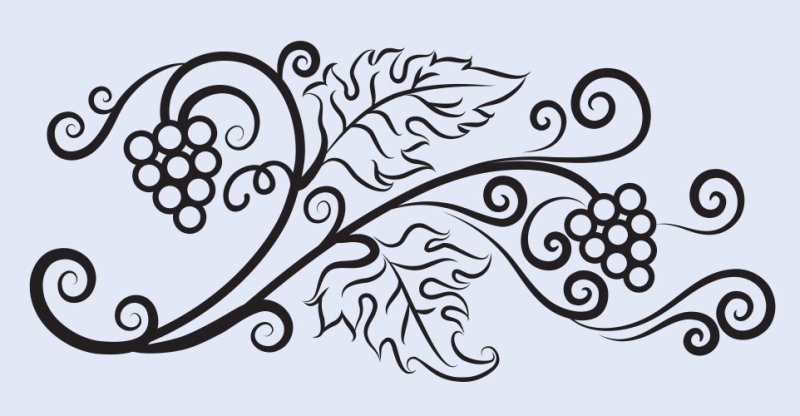 Виноградная лоза джутовая филигрань