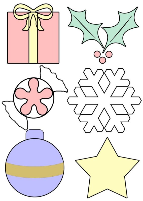 Новогодние игрушки из бумаги