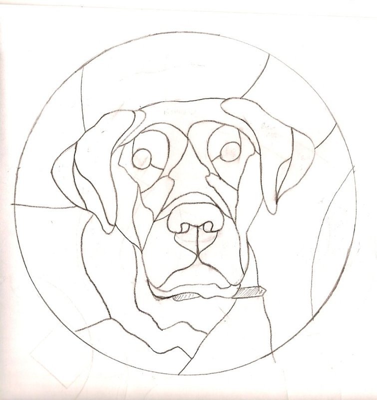 Витраж шаблон