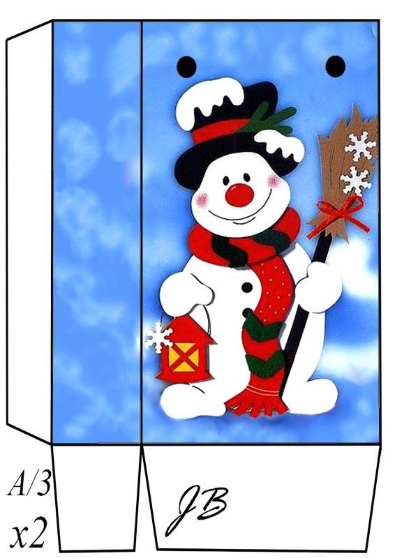 Пакеты новогодние для подарков трафареты