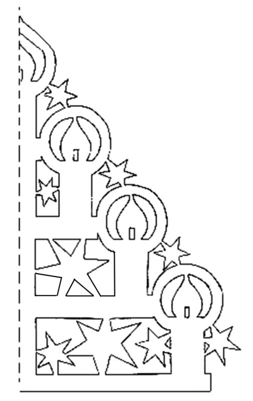 Новогодние уголки на окна