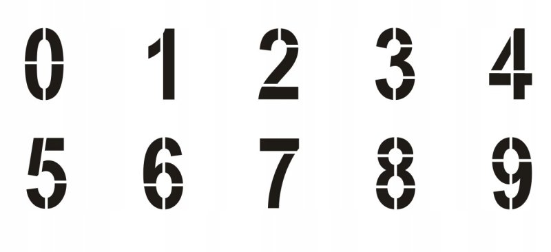 Трафарет "цифры"