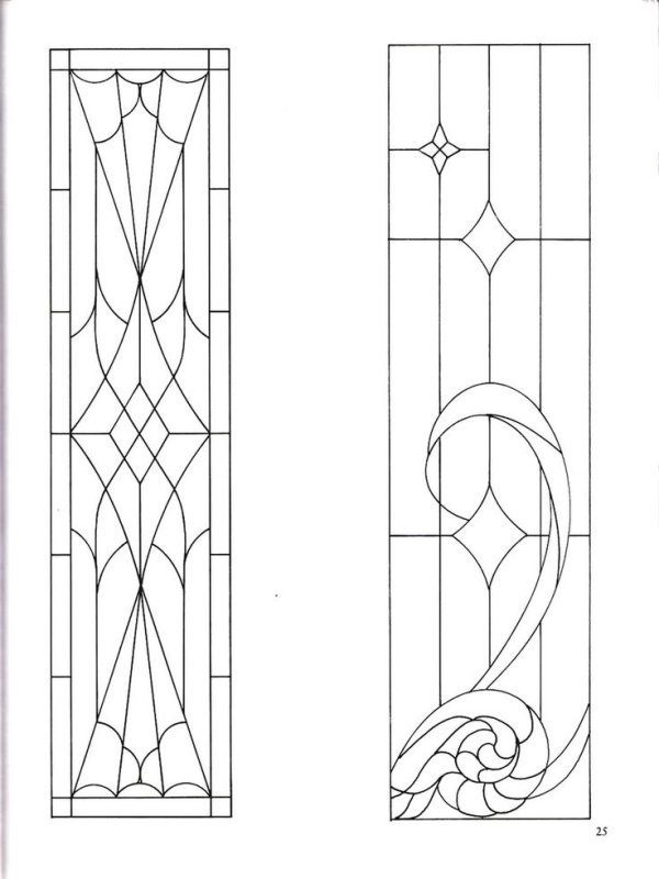 Витражи геометрические узоры