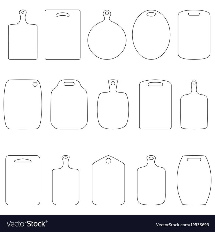 Кухонная досточка трафарет