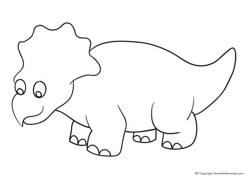 Динозавр шаблон