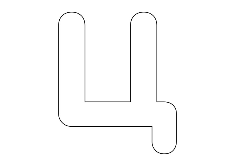 Объемная буква ц