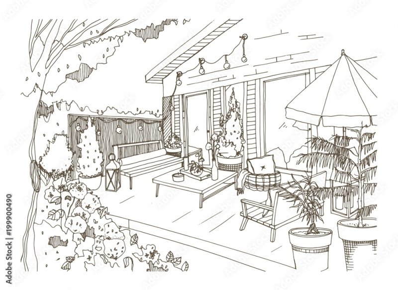 Терраса эскиз