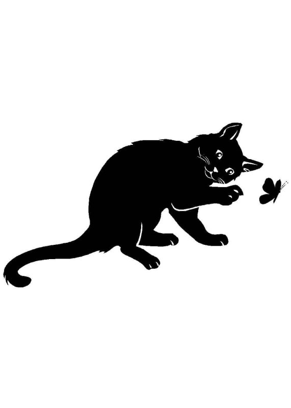 Коты трафарет