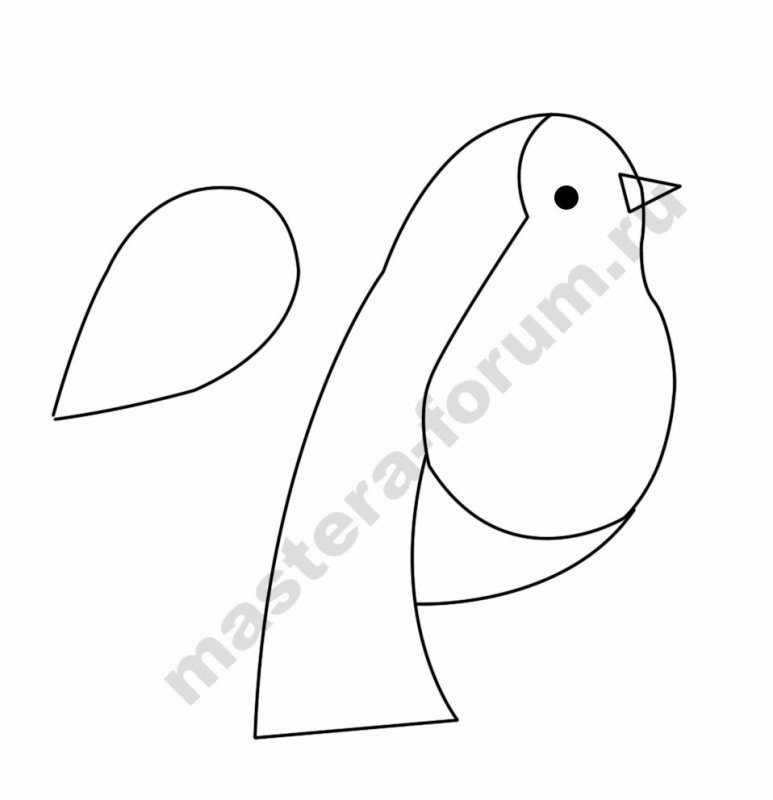 Снегирь лекало