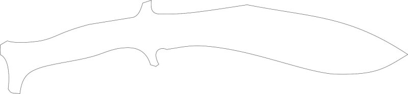 Нож кукри чертежи