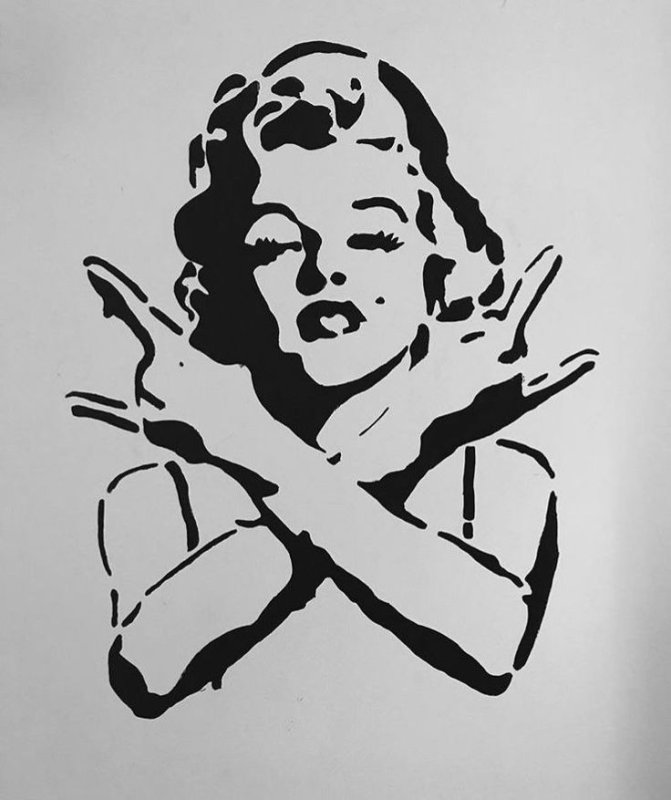 Трафарет для граффити портреты