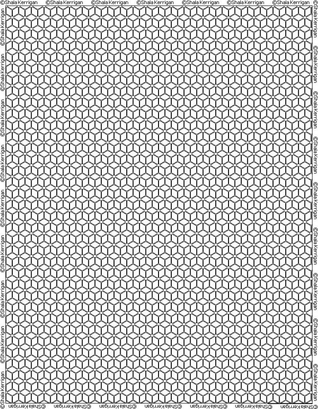 Сетка для мозаичного плетения