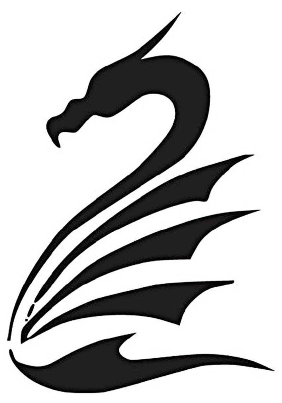 Силуэты драконов