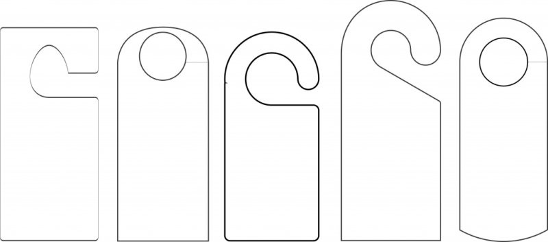 Дорхенгер макет вектор