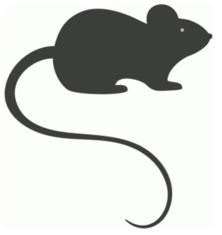 Мышь трафарет