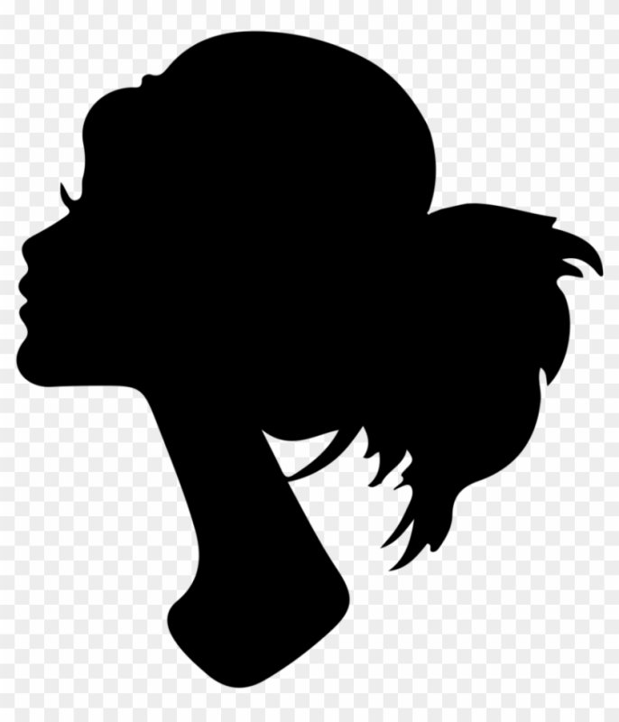 Силуэт лица девушки